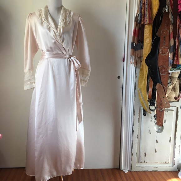 satin maxi robe